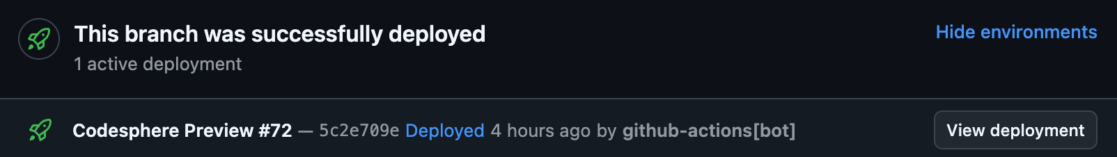 GitHub Preview Deployment