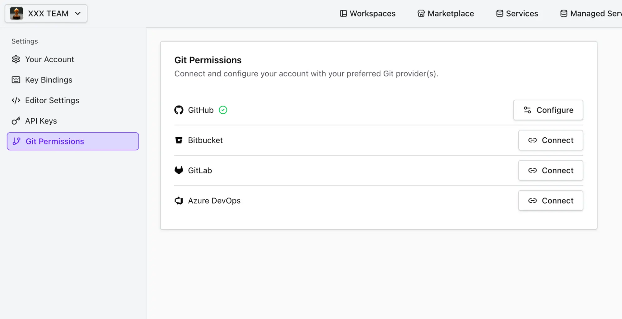 Git Provider Authentication