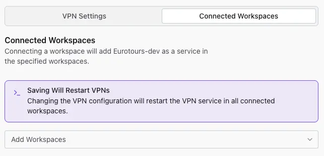 VPN Workspace Connection