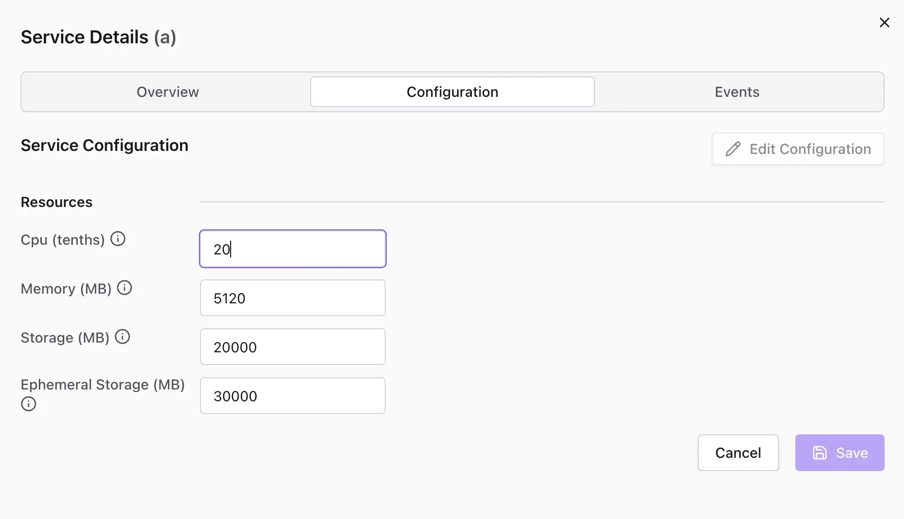 Virtual Clusters Konfiguration bearbeiten